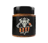 Rub per Manzo - Beef Dry Rub N°23, Barattolo 200g, Mix di spezie per Barbecue ideale per Bistecche, Beef Ribs, Brisket, Hamburger, Italia Spezie BBQ PROS