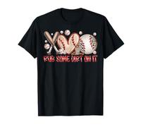 Rub Some Dirt On It Baseball Mom Western Festa della Mamma Regali Maglietta