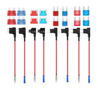 Rubacorrente Fusibile 12V 4 Valori Portafusibili a Lama ADD A Circuit Fusibili