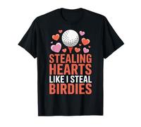 Rubare Cuori Come rubare Uccelli Carino Golf Valentine Maglietta