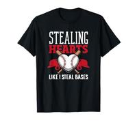Rubare Cuori Come rubo basi Giocatore di Baseball Maglietta