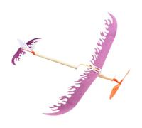Rubber Band Powered Airplane - Flying Glider Aircraft Play Toy