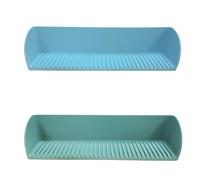 Rubber Bathtub Splash Guard, Silicone Water Stopper, Waterproof Non Slip Design and Multi-Functional Toy Tray Holder, Bathroom Accessory for Babies, 15.98x3.54x3.94 inches