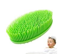 Rubber Body Scrubber, Silicone Soft Bristles Double-Sided Scrubber, Shower Bath Brush, Silicone Body Scrubber, Handheld Cleansing Skin Brush Boy Girl Shower Bath Brush for Deep Cleaning