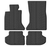 Rubber Car Mats GL 0351 Set di Tappetini in Gomma Più Clip di Fissaggio 4 Pezzi
