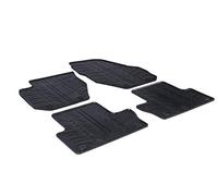 Rubber Car Mats GL 0387 Set di Tappetini in Gomma Più Clip di Fissaggio 4 Pezzi
