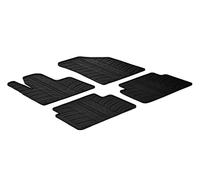 Rubber Car Mats-Set di tappetini in gomma per Citroen C5 più clip di fissaggio, profilo a T, 4 pezzi