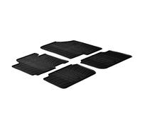 Rubber Car Mats Set Tappeto di gomma T Profilo, 4 pezzi