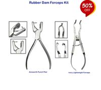 Rubber dam Pinze per Diga Brewer Ainsworth Ivory lightweight Clamp forceps Kit