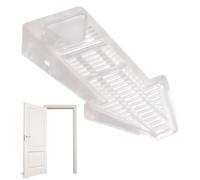 Rubber Door Stopper Wedge | No Punching Stop Wedge Rubber Stops | Versatile Dorm Floor Stopper for Concrete Carpet Stone Tile