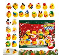 Rubber Duck Advent 24 Days Waterproof - Floating Colorful Christmas Water | Water Tub Rubber Duck Toy Calendar for Boys Girls Teen Adults | Family Friends Son Daughter Rubber Duck Advent 24 Days