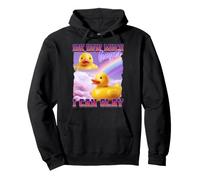 Rubber Duck Ducky Meme Divertente Cultura Internet Gen Z Felpa con Cappuccio