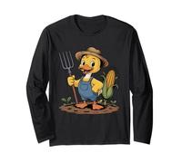 Rubber Duck Farmer Cute Animal Lover Farming Bath Humor Maglia a Manica