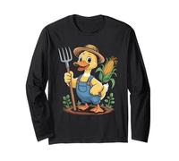 Rubber Duck Farmer Cute Animal Lover Farming Bath Humor Maglia a Manica