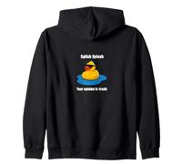 Rubber Duck Meme Sarcastico Divertente Splish Splash Felpa con Cappuccio