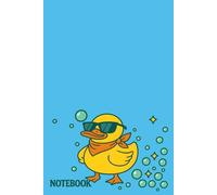 Rubber Duck Theme Cute College Ruled Blue Cover Notebook for Duck Lovers | 6x9” Paperback with Whimsical Cartoon Cover: Fun and Functional Lined ... Journaling, and Daily Notes | Stationery Gift