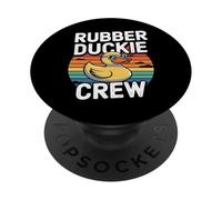 Rubber Duckie Crew - Funny Bathing Ducks PopSockets PopGrip Adesivo
