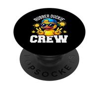 Rubber Duckie Crew - Occhiali da sole per amanti delle anatre, simbolo della pace PopSockets PopGrip Adesivo