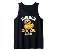 Rubber Duckie Crew Squeaky Ducking Bathing Fun Anatra Canotta