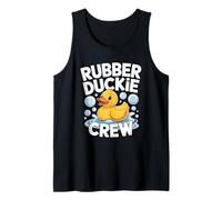 Rubber Duckie Crew Squeaky Ducking Bathing Fun Anatra Canotta