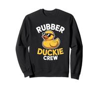 Rubber Duckie Crew Squeaky Ducking Bathing Fun Anatra Felpa