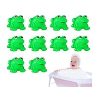 Rubber Floating Frogs - Mini Rubber Frog Bath Toys 10 Pack | Floating Squeaky Frog Toy | Cute Water Play Toys For Bathtub Swimming Pool Shower Party Favors Classroom Prizes