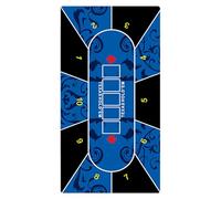 Rubber Game Mat, Texas Poker Layout, 19.69 Inches Foldable Tabletop with Non Slip, Entertainment Accessory, Game with Smooth Build, Poker Mat for Friends and Gatherings