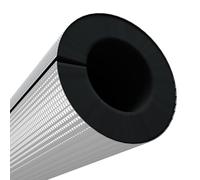 Rubber Insulation Tube Cover, Aluminum Foil Pipe Covers, Ac/Industrial pipe insulation, Freeze Protection(ID89mm/TH50mm)
