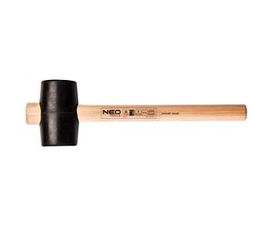 Rubber mallet 65mm/425g, hickory wood handle