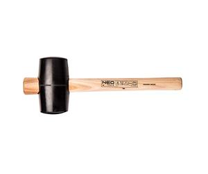 Rubber mallet 75mm/680g, hickory wood handle
