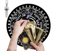 Rubber Metafhysical Grafici - Diagrammi metafisici a pendolo in gomma | Seance e Streghe Tavola a pendolo per adolescenti e adulti, Fornitura , scopri segreti paranormali