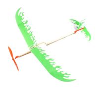 Rubber Powered Glider Airplane - Model Aircraft Flying Game, Lightweight Foam Plane Toy, DIY Launch Aircraft | Outdoor Aviation Toy For Children Teens Classroom Garden Activity Play Fun