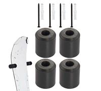 Rubber Storage Rack - 3 cm, Wall Mount, 4 pezzi Set | Vertical Storage, Snowboard Hanger, Strong Grip, Scratch-Proof, Binding-Safe Protection For Living Room, Bedroom, Apartment, Dorm, Basement