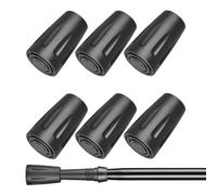 Rubber Tips For Walking Sticks - 6PCS Crutch Leg Caps | No-Slip Grip Cane Replacement Accessories For Seniors | Extra Stability Protector Feet Pads For Trekking Hiking Ski Poles Mountaineering