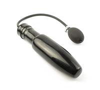 Rubberfashion Plug anale gonfiabile in lattice grande, plug anale gonfiabile granata con pompa per donne e uomini 25,5 x 6 cm nero nucleo solido