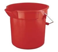Rubbermaid Commercial Brute Round Bucket, 14 quart, rosso, FG261400RED