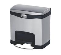 Rubbermaid Commercial Products 1901982 Step On Collettore a Pedale in Metallo, 15 L
