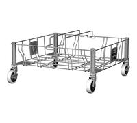 Rubbermaid Commercial Products 1956191 Carrello Doppio in Acciaio Inossidabile