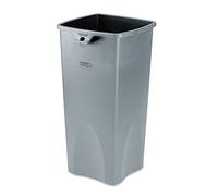 Rubbermaid Commercial Products FG356988 Untouchable Contenitore Quadrato, 87.1 L, Grigio