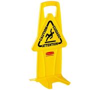 Rubbermaid Commercial Products FG9S0900 Segnalatore di Sicurezza Fisso Caution, Giallo