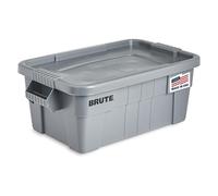 Rubbermaid Commercial Products FG9S3000GRAY Tote con Coperchio, 53 Litre, Grigio