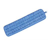 Microfiber Wet Room Pad, Split Nylon/Polyester Blend, 18", 12/Carton, Blue