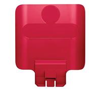 Rubbermaid Commercial Products Slim Jim Recycling Station Billboard Rosso 2007905
