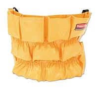 Rubbermaid Commercial Products Supply Organizing Caddy for Brute Trash Cans Yellow Tool Organizer Storage for Spray Bottles/Paper Towels/Gloves/Scrub Brush 1 Count