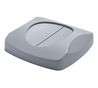 Rubbermaid Commercial Untouchable cestino con coperchio basculante Combo, Gray, 1