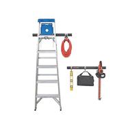 Rubbermaid Fasttrack, ganci per garage e attrezzi, 7 pezzi, nero, tutto in uno, kit di ganci e organizer per attrezzi, resistenti, per casa/garage/capannone/giardino