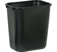 Rubbermaid FG295600 BLA Cestino dell'Immondizia a Bassa Densità in Polietilene (LLDPE), Rettangolare, 26.6 L, Nero