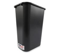 Rubbermaid FG295700BLA Cestino rettangolare, 39 L, colore: nero (confezione da 12)