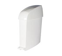 Rubbermaid RMINIPEDWF Miniped Pattumiera a Pedale con apertta Frontale, Bianco
