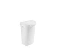 Rubbermaid, White Lid Trash Home, Kitchen And Bathroom Coperchio Touch Top per casa, Cucina e Bagno, Resina plastica, bidone della Spazzatura da 13 galloni, Cestino dei rifiuti, Bianco, 42.6 L